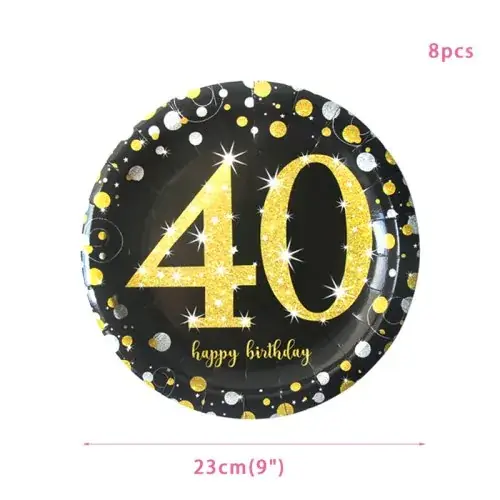 9inch 40th assiette