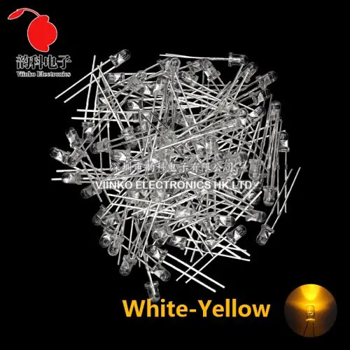 Image de Kit LED 3mm & 5mm - Blanc, Rouge, Vert, Bleu, Jaune, Orange