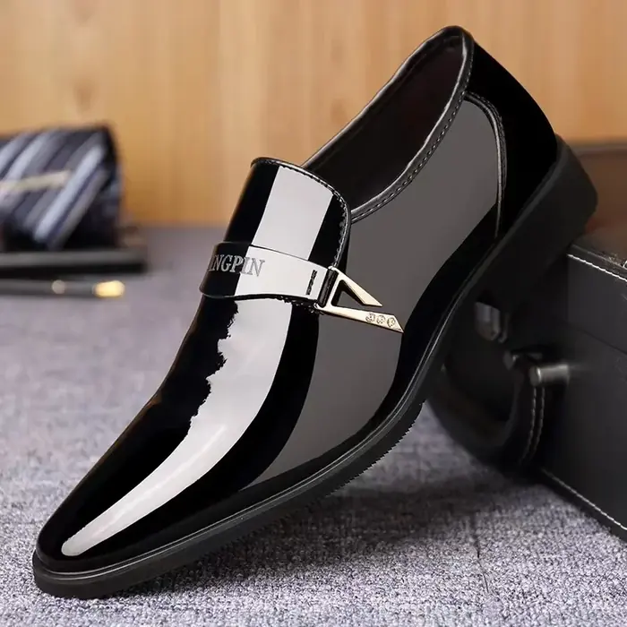 Image de Oxfords Homme Cuir Brillant - Élégance & Confort