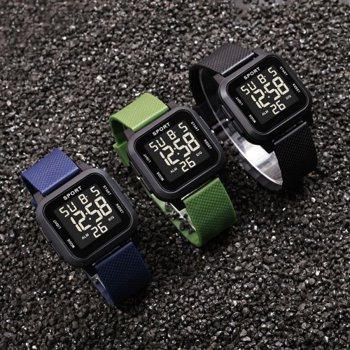 Image of Outdoor Sports Kids Watch – Multifunctional Digital Wristwatch with Alarm, Waterproof & Luminous Display for Boys