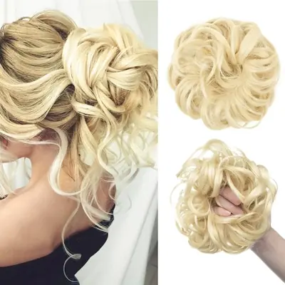 Chignon Synthétique Bouclé - Updo Facile & Tendance