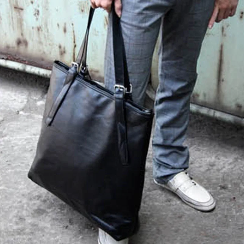 Bild von Stilvolle Herrentasche – Weiches Leder, Großraum & Laptopfach