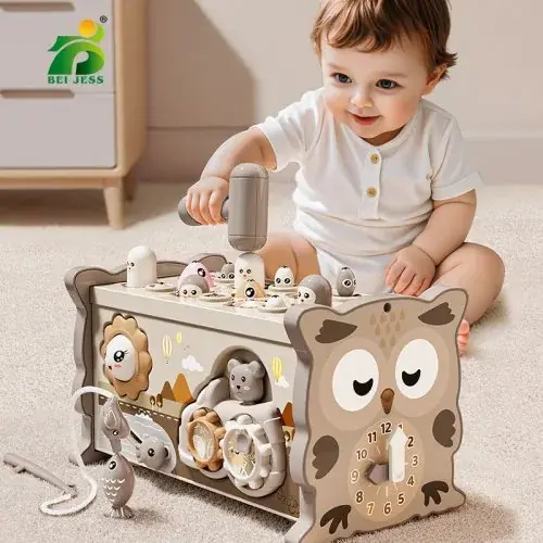 Image de Jouet Montessori Sensoriel Magnétique - Hibou de Pêche Éducatif