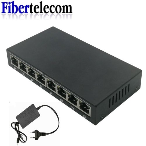 Zdjęcie 8 Port przełącznik gigabitowy pulpitu RJ45 włącznik Ethernet 10/100/1000mbps przełącznik Lan Hub 8 portów
