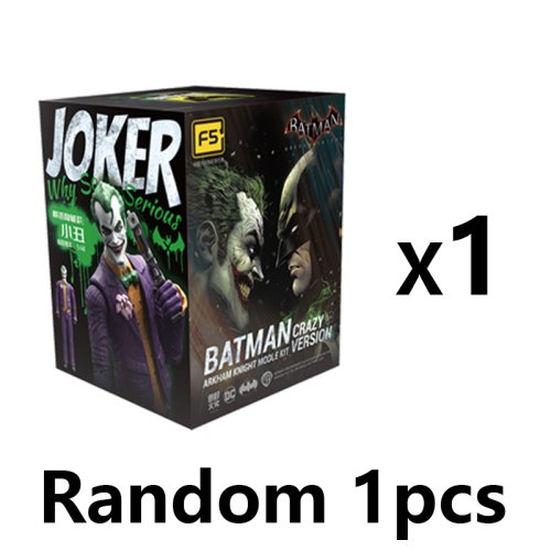 Imagen de Nuevo F5 Batman Arkham Knight modelo ensamblado caja ciega 11 estilos 10cm figuras de acción versión loca colección Hobby modelo niños Juguetes