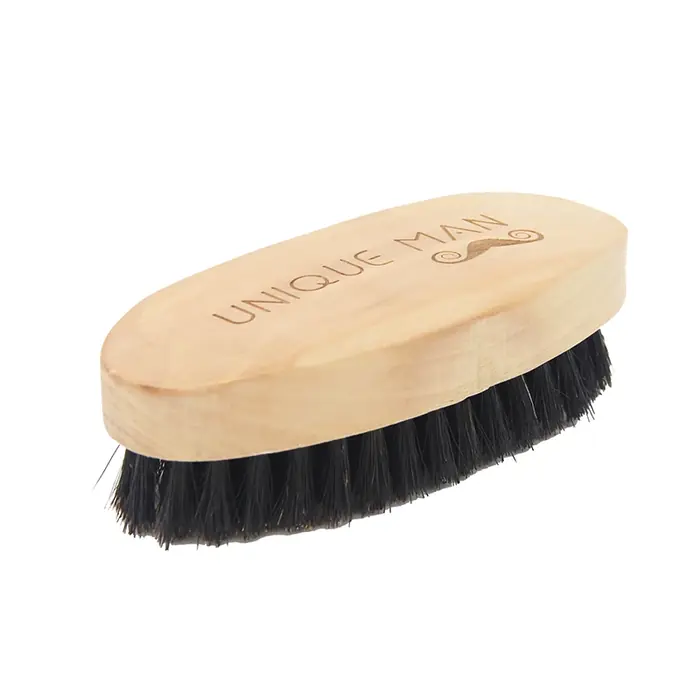 Image de Brosse à Barbe en Bois Naturel - Poils de Sanglier