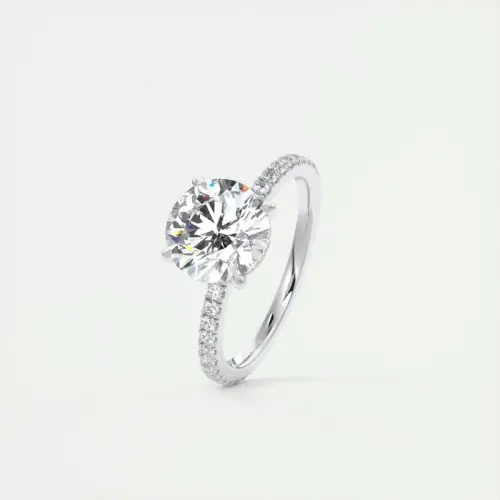 Image de Bague de Fiançailles Moissanite 2 Carats - Argent Sterling 925