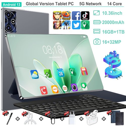 Imagen de Tableta S10 Pro 10.36 Pulgadas - Android 13, 5G, 16GB RAM y 1024GB