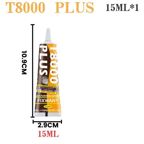 Zdjęcie T-8000 Upgrade T8000 PLUS przezroczysty telefon naprawa zegarków klej kontaktowy wodoodporna skórzana tkanina drewno metalowy klej DIY 15/50/110ML