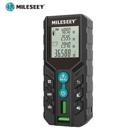 Afbeelding van Mileseey Laser Afstandsmeter D2 - Digitale Meetlint met Dubbele Horizontale Bubbel, 40m/60m/100m/120m, Accurate Lasermeetinstrument voor Bouw en Huisprojecten