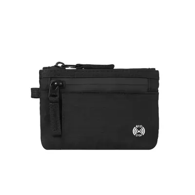 Image de Portefeuille RFID Slim Homme - Étui Antivol avec Mousqueton