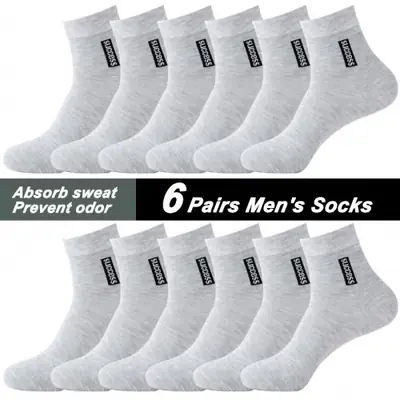 Image de Chaussettes Homme Anti-Odeur Absorbantes - Coton Respirant