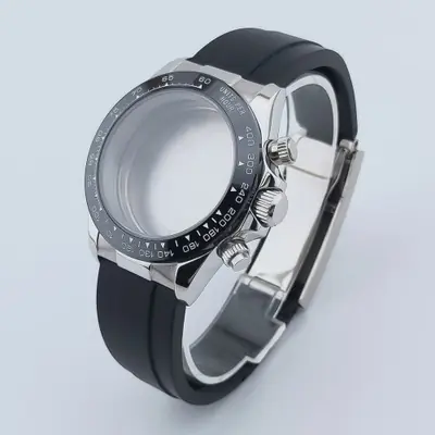 Image de Montre Quartz 39mm Acier Inoxydable Bracelet Caoutchouc