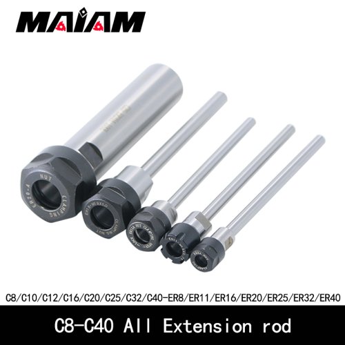 Image de Porte-outils CNC Allongé - Mandrin ER & C6 à C32