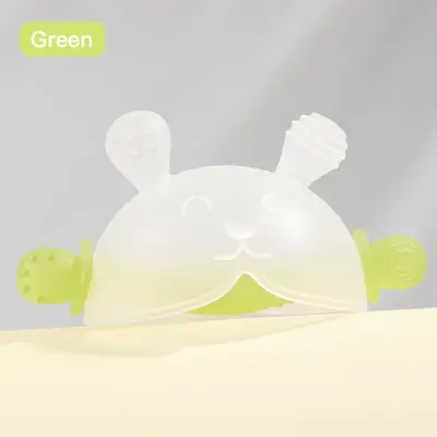 Image de Lapin Dentition: Soulagement Doux & Sécurité Anti-Pouce