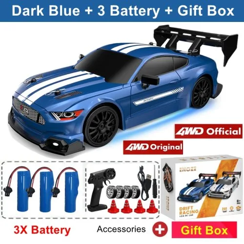 GTRPRO Dunkelblau 3 Akkus Box