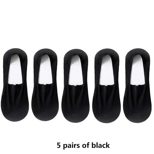5 pairs of black