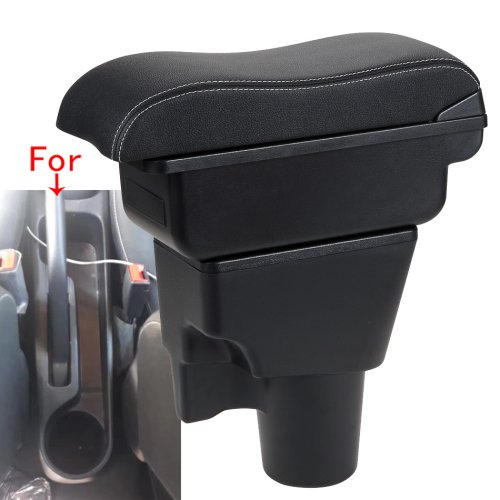 Image of Premium Leather Armrest Storage Box for Kia Picanto 3X Line – Curved Design with Easy Installation and Interior Organization