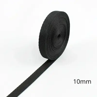 Image de Sangle Nylon Noir 5m - Multifonctionnelle & Robuste