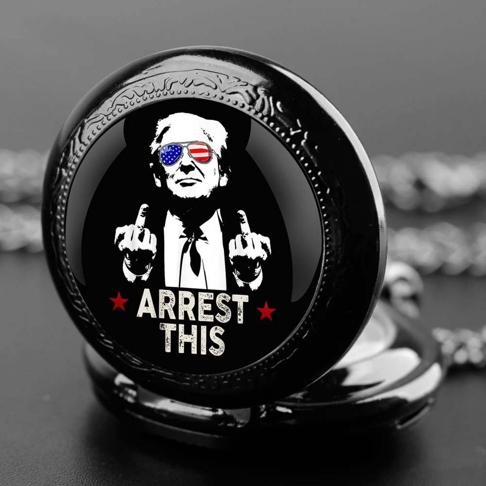 Bild von Kreative Victory-Anhänger mit Quarz-Taschenuhr – Vintage-Halskette mit Uhr als personalisiertes Geschenk für Frauen und Männer