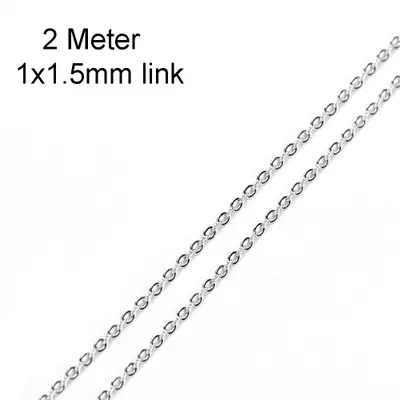Image de Chaîne Acier Inoxydable 10m - Maillons Or & Argent