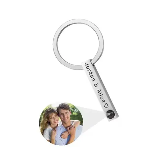 Image de Collier Personnalisé avec Photo & Nom - Bijou Commémoratif 3D