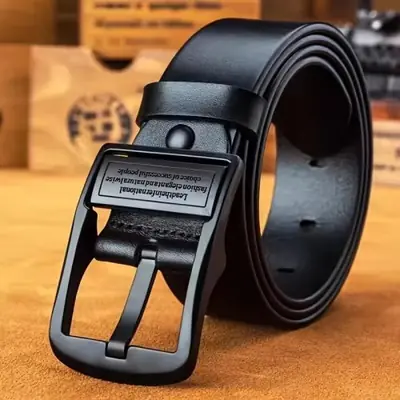 Image de Ceinture Homme Luxe - Cuir PU Souple & Boucle Métallique
