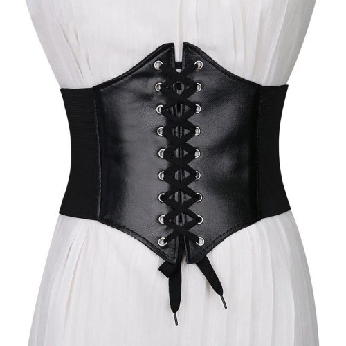 Immagine di Corsetto Modellante da Donna in Cotone Elastico – Cintura Dimagrante per Controllare la Pancia, Shaper Corpo Gotico con Effetto Lingerie