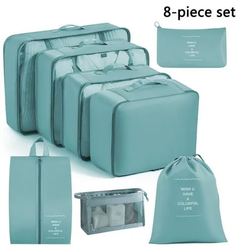 8pcs conjunto azul