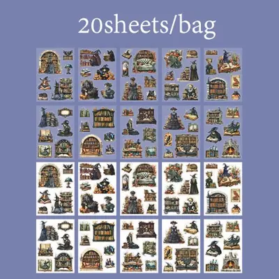 Image de Autocollants Gothiques de Fête de Minuit - 20 Pièces