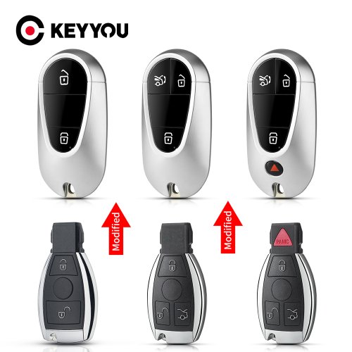 Afbeelding van GEMODIFICEERDE SMART KEY FOB HOES VOOR MERCEDES-BENZ S-KLASSE EN BMW - UPGRADABLE AFSTANDSBEDIENING MET SLIMME AUTO-SLEUTELHOES VAN HOGE KWALITEIT