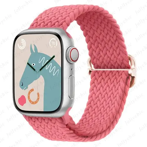 Image de Bracelet Tressé Élastique pour Apple Watch