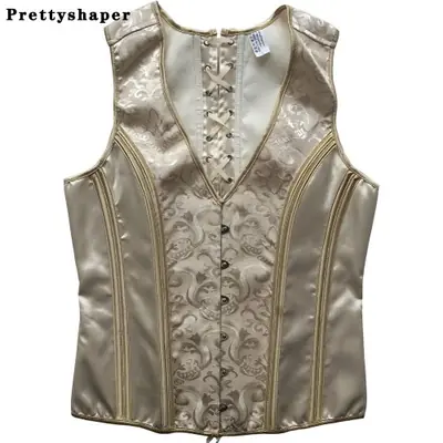Image de Gilet Corset Homme Floral - Serrage Ventre & Silhouette Élégante