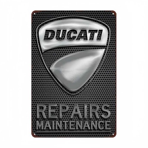 Immagine di Targa Decorativa in Metallo Vintage Ducati Monster 696 - Placca da Parete per Appassionati di Moto, Regalo Originale per Casa o Negozio