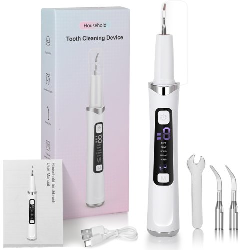 Imagen de Limpiador Dental Ultrasónico con 5 Modos para Eliminar Sarro y Manchas, Blanqueamiento Natural y Cuidado Oral Completo