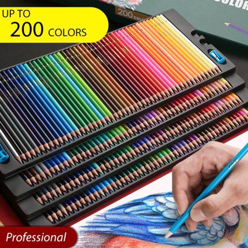 Image de Crayons de Couleur Professionnels - 48 à 200 Couleurs