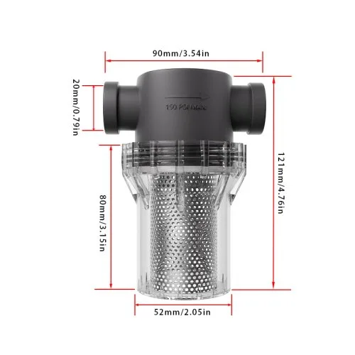 F 0.5 cala 10 mesh