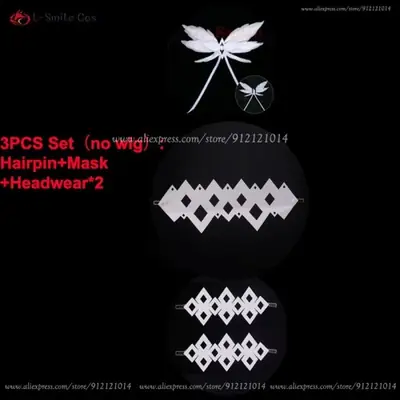 Image de Perruque Cosplay Columbina 105 cm - Cheveux Synthétiques Dégradés
