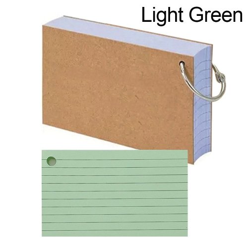 Immagine di 50Pcs Binder linea orizzontale Memo Book schede indice a fogli mobili schede Flash piccole schede di revisione per studio quaderni per ufficio