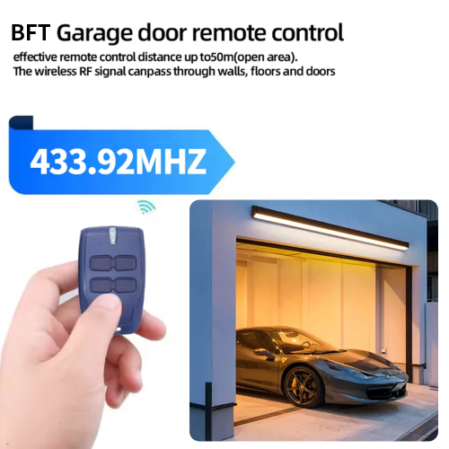Image of Universal Garage Door Remote Control for BFT, Kleio, Mitto, TRC Series – 433.92 MHz Rolling Code Security System
