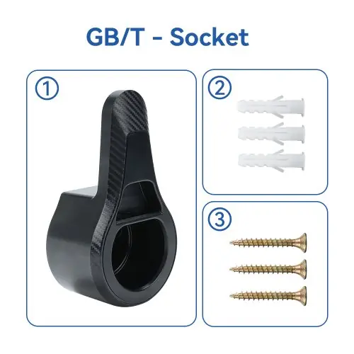Image de Support de Prise de Charge EV Type 1 & 2 - Protection Anti-Vol