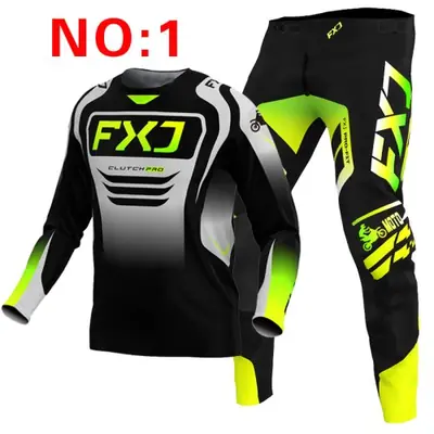 Image de Tenue Motocross Rose & Vert 2025 - Ensemble MX Enduro