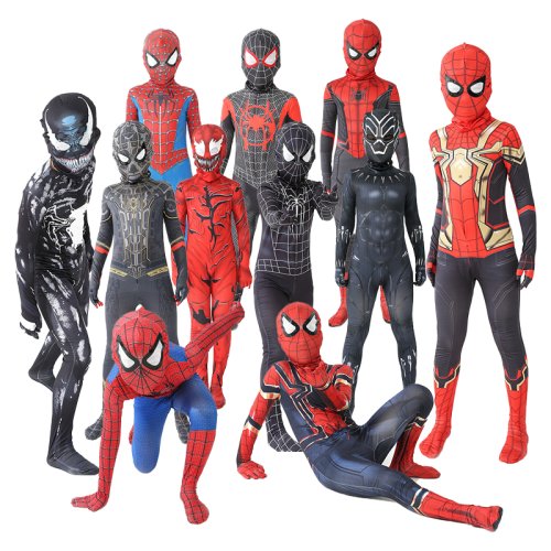 Immagine di Costume Spider-Man Miles Morales: Zentai da Supereroe Personalizzato