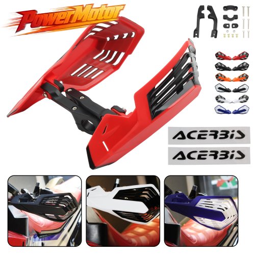 Immagine di Protezione Paramani Moto Universale in Acciaio Inox per KTM, Honda, Yamaha, Suzuki, CRF, YZF, KLX, EXC – Accessorio Antiurto per Manubrio Dirt Bike e Enduro