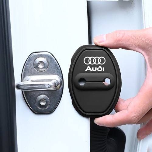 Zdjęcie 2/4 szt. Silikonowe nakładki antykolizyjne na zamki drzwi samochodowych do Audi Sline A1 A2 A3 A4 A4L A5 A6 A7 A8 A8L TT Q1 Q2 Q3 Q4 Q5 Q6 Q7 Q8 B2