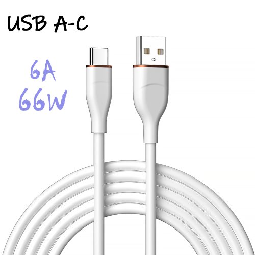 Image of UGOURD Liquid Silicon USB-Type C To C Fast Charging Cable 66W USB to C PD 60W 45W 27W For Huawei SCP Xiaomi iPhone 15 16 Pro Max