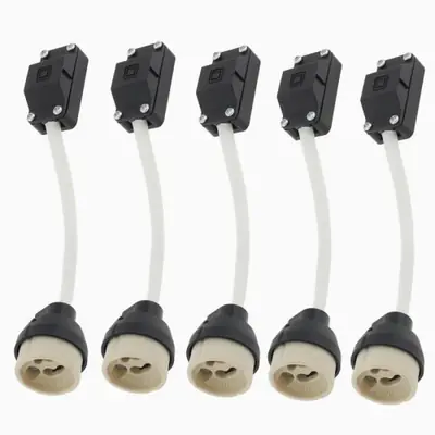 Image de Support Lampe GU10 Céramique - 5 Pièces