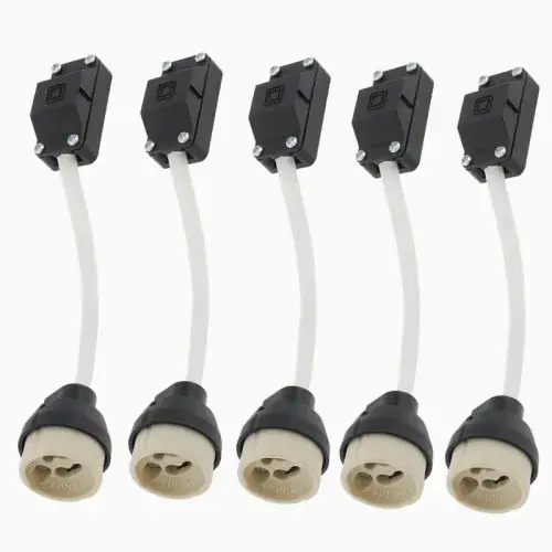 Image de Support Lampe GU10 Céramique - 5 Pièces