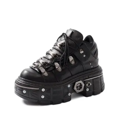 Image de Chaussures Punk Plateforme Haute - Style Russe Métal Lourd
