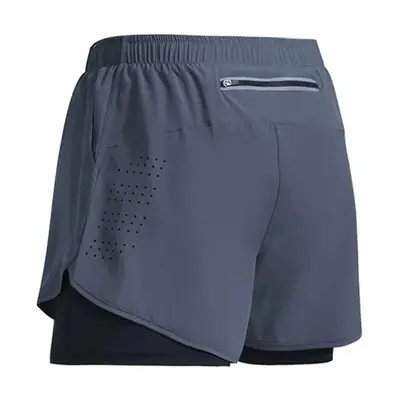 Image de Shorts de sport homme 2 en 1 rapide séchage gym plage course
